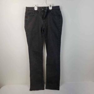 Calvin Klein Womens Straight Leg Jeans Black Pant